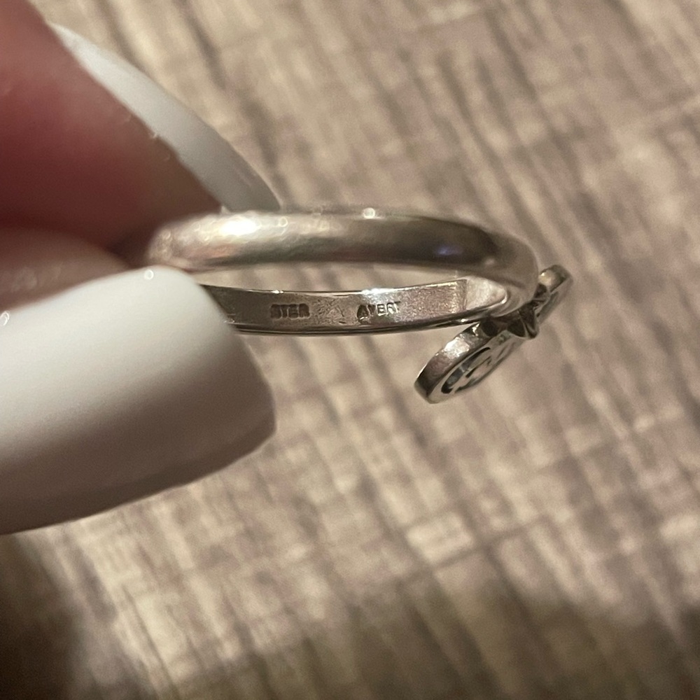 *RETIRED* JAMES AVERY ❤️ Texas A&M Dangle Ring size 7 Ster Silver - Picture 4 of 4